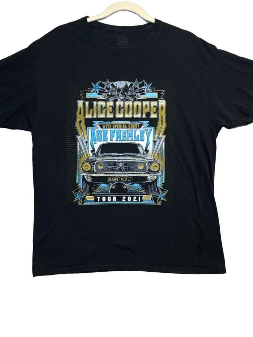 Fruit of the Loom Alice Cooper Detroit Muscle Tour 2021 T-Shirt Size L